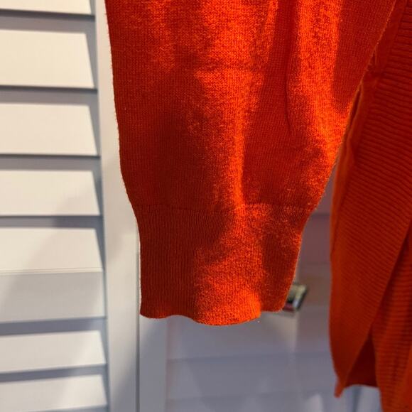 The Limited Vibrant Orange Long Sleeve Top very soft with side detail. - Picture 3 of 10